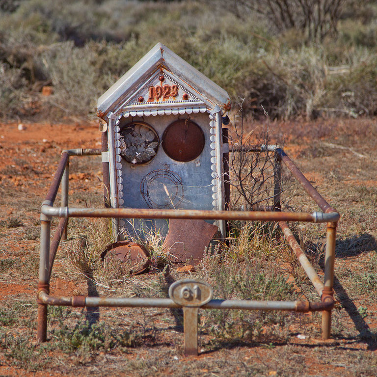 1928 Metal Grave Marker