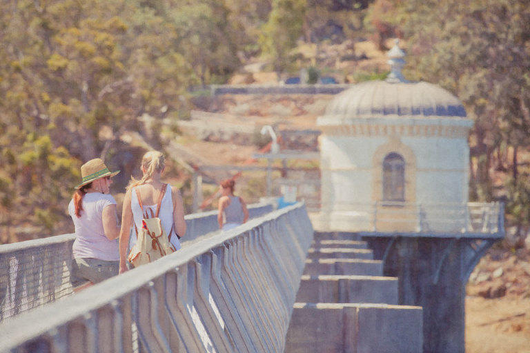 Walkers on Mundaring Weir